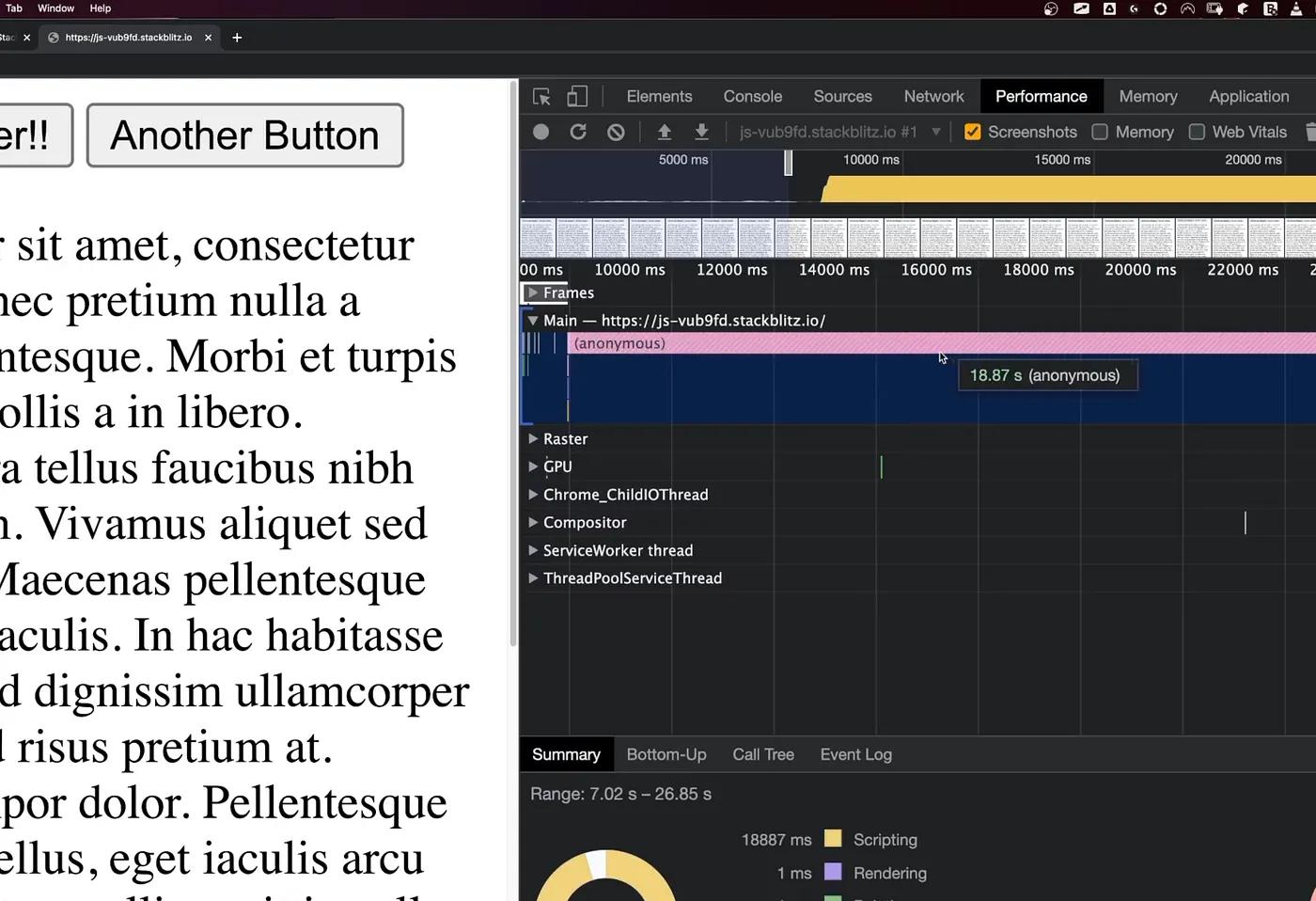 Performance tab is back working